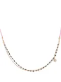 Aaron Basha 18K rose gold diamond necklace - Pink