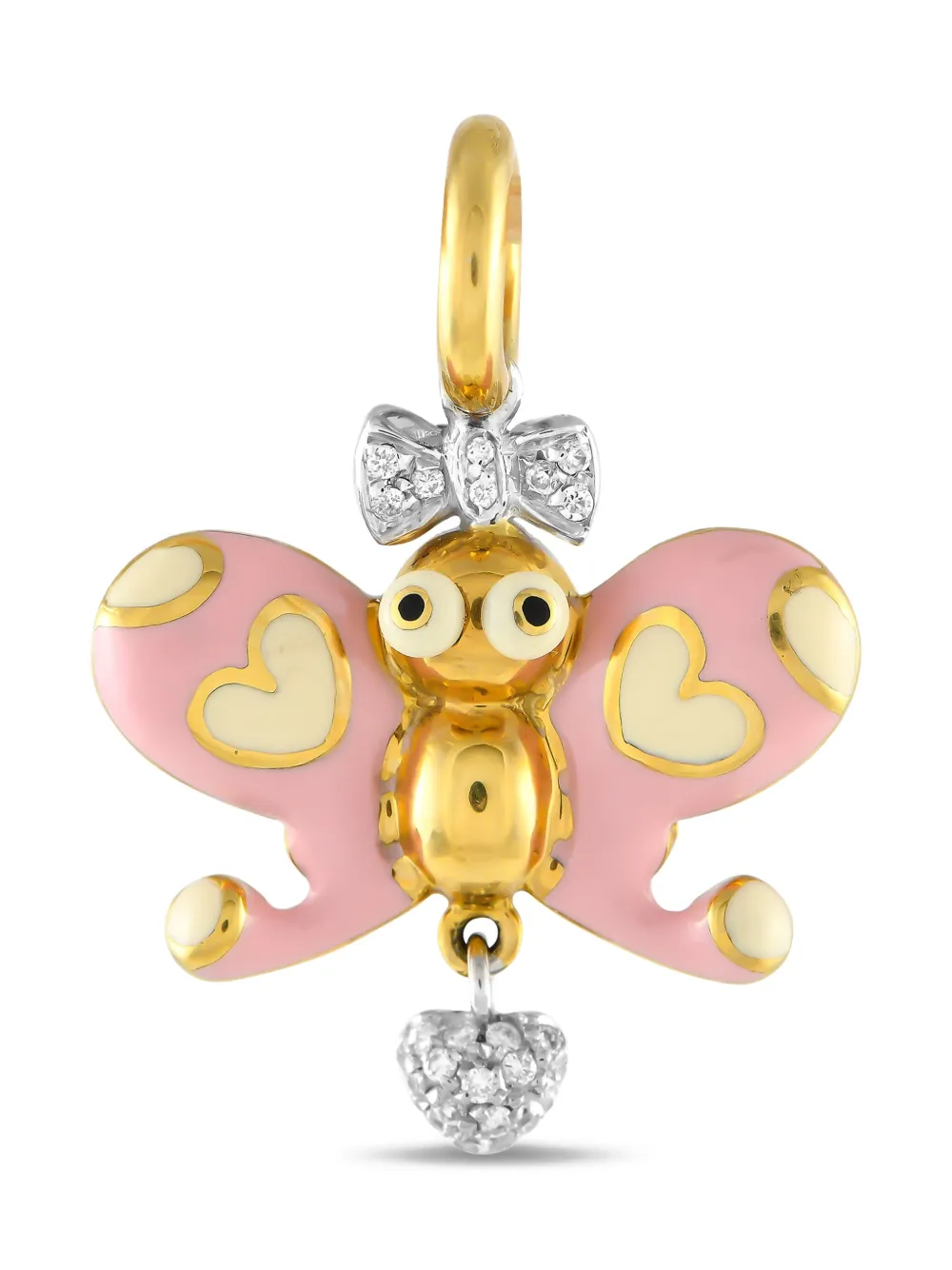 Aaron Basha 18K yellow gold Butterfly diamond and enamel Butterfly Aaron Basha 18K yellow gold Butterfly diamond and enamel Butterfly