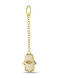 Aaron Basha 18K yellow gold hamsa diamond pendant