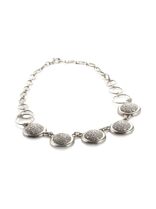 Collier en platine serti de diamant - Gurhan - Modalova