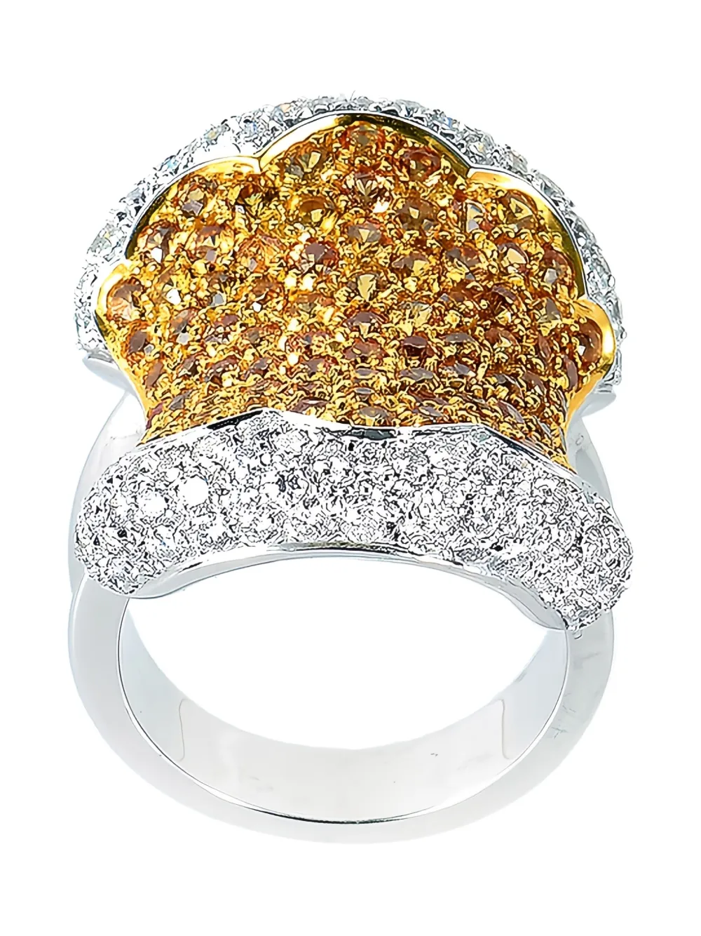 Oro Trend 18kt white gold sapphire ring - シルバートーン Oro Trend 18kt white gold sapphire ring - シルバートーン