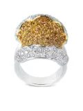 Oro Trend 18kt white gold sapphire ring - Silver