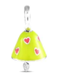 Aaron Basha 18kt white gold Bell charm - Silver