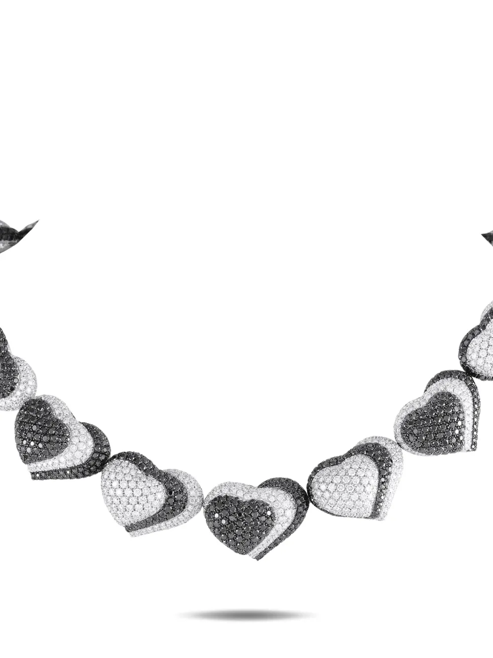 De Grisogono Hearts ダイヤモンド ハート ネックレス 18Kホワイトゴールド - シルバートーン De Grisogono Hearts ダイヤモンド ハート ネックレス 18Kホワイトゴールド - シルバートーン