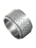 Swatch Vintage Dark Stranger stainless steel ring - Silver