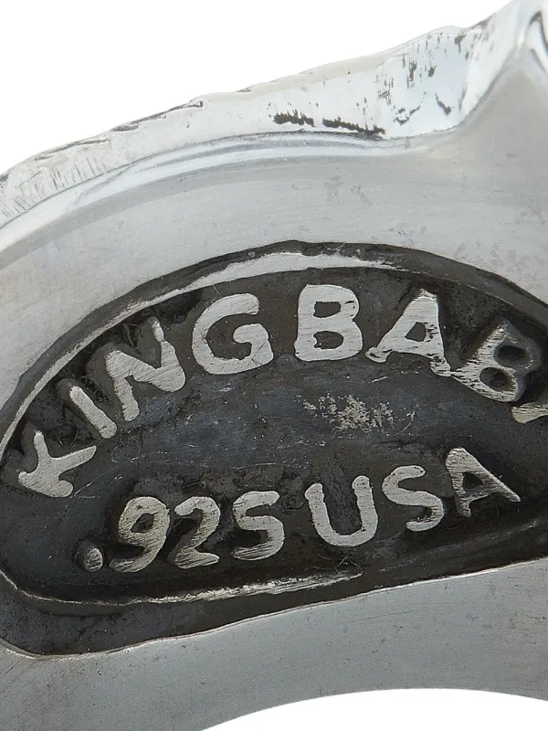 King Baby Sterling Silver Wing Coral Ring Silver FARFETCH