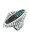 King Baby Concho turquoise ring - Silver