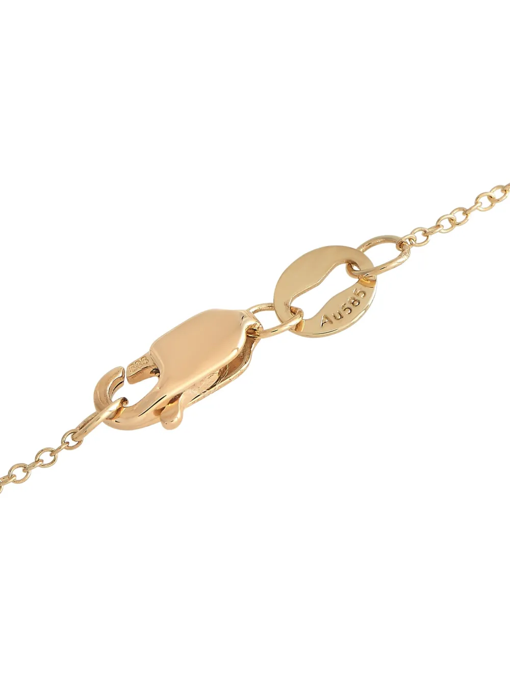 LB Exclusive 14K yellow gold Butterfly diamond necklace | Image 2