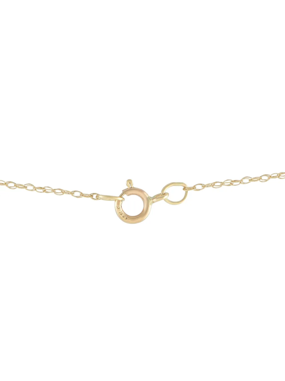 LB Exclusive 14K yellow gold Flower diamond and emerald necklace | Image 2