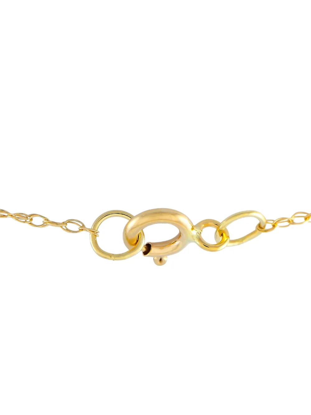 LB Exclusive 14K yellow gold garnet and diamond necklace | Image 2