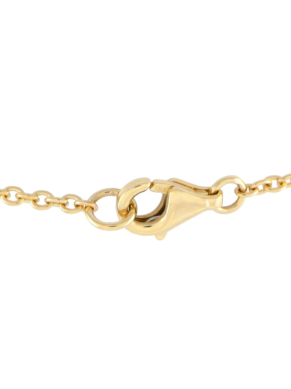 LB Exclusive 14K yellow gold Butterfly diamond necklace | Image 2