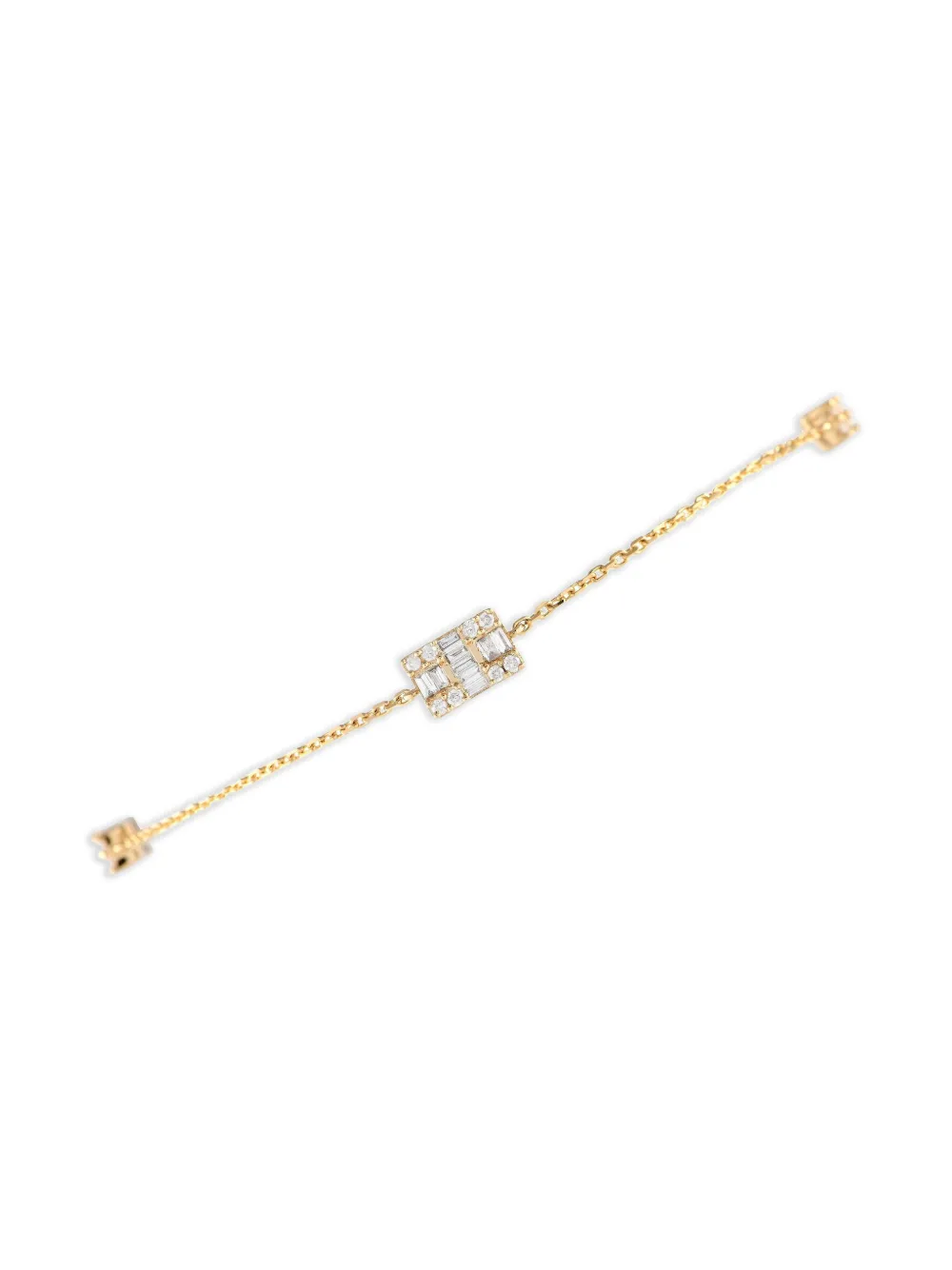 LB Exclusive 14K yellow gold diamond station bracelet | Gold | Image 1