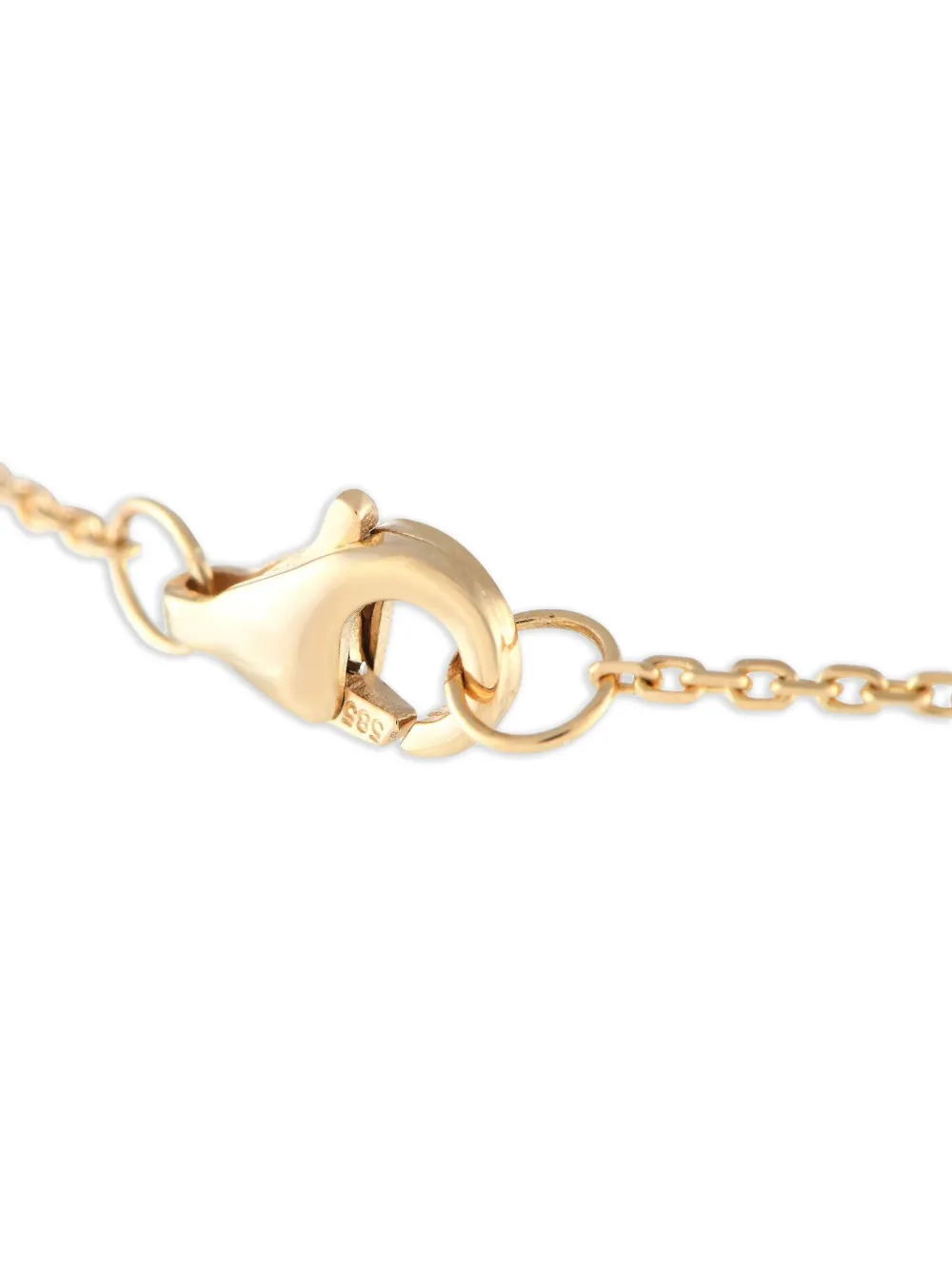LB Exclusive 14K yellow gold diamond station bracelet | Image 2