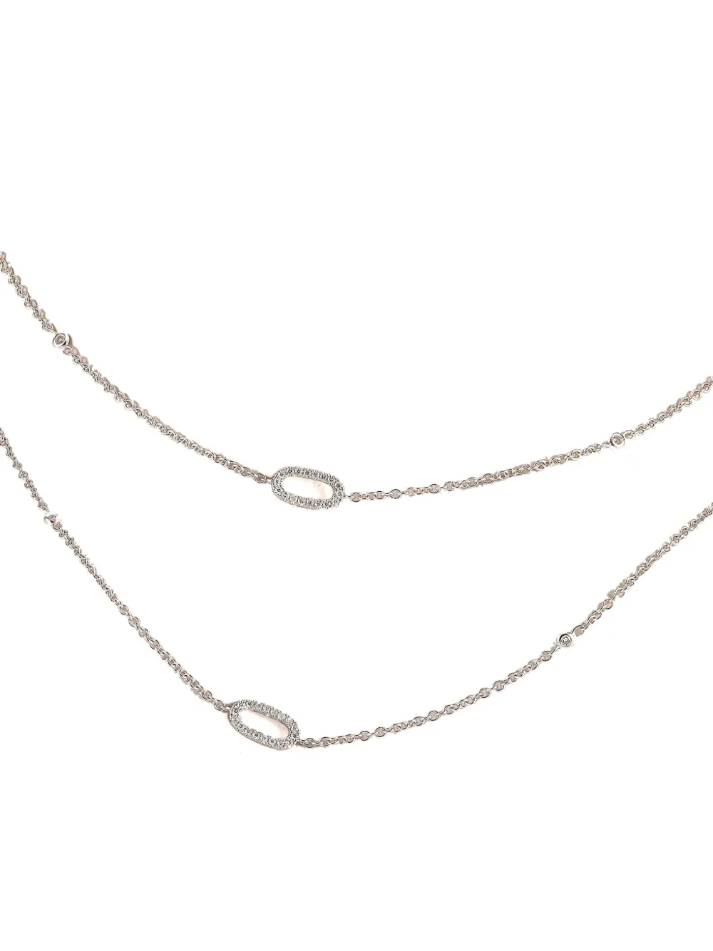 LB Exclusive 18K white gold diamond necklace | Image 2