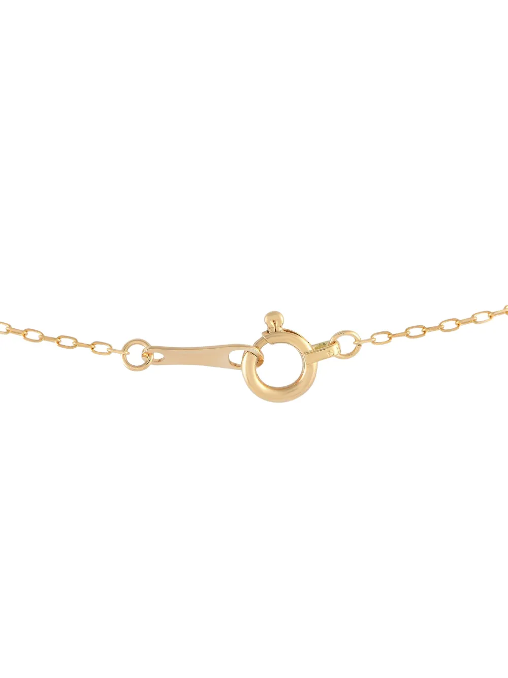 LB Exclusive 18kt yellow gold diamond and sapphire pendant necklace | Image 2
