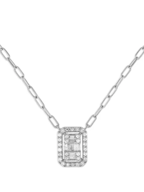 LB Exclusive 14K white gold diamond necklace