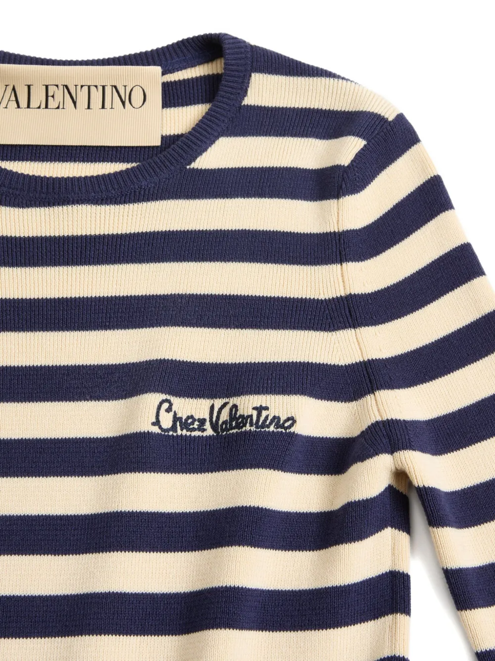 Valentino Garavani Trui met Chez-patroon Blauw