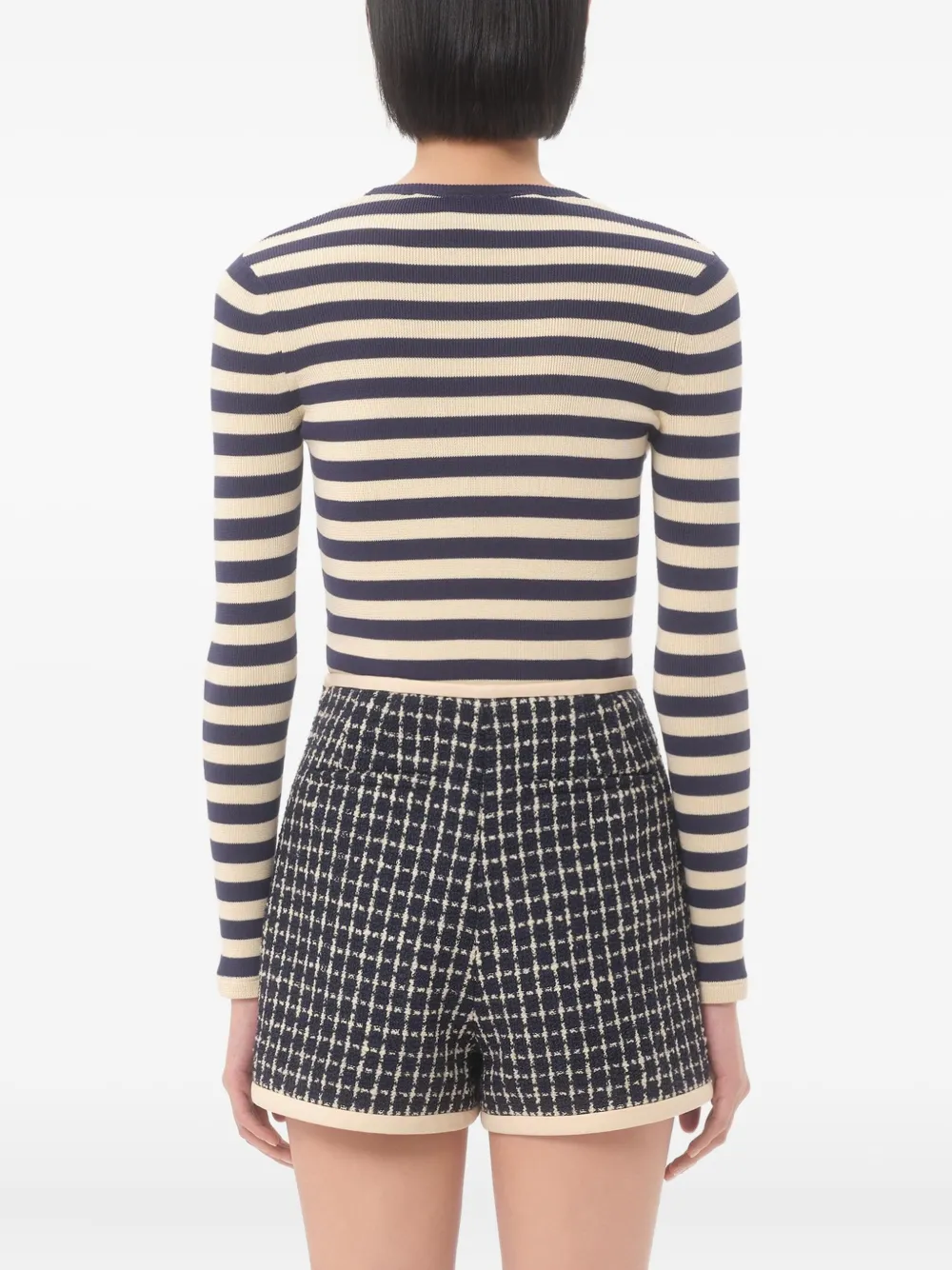 Valentino Garavani Trui met Chez-patroon Blauw