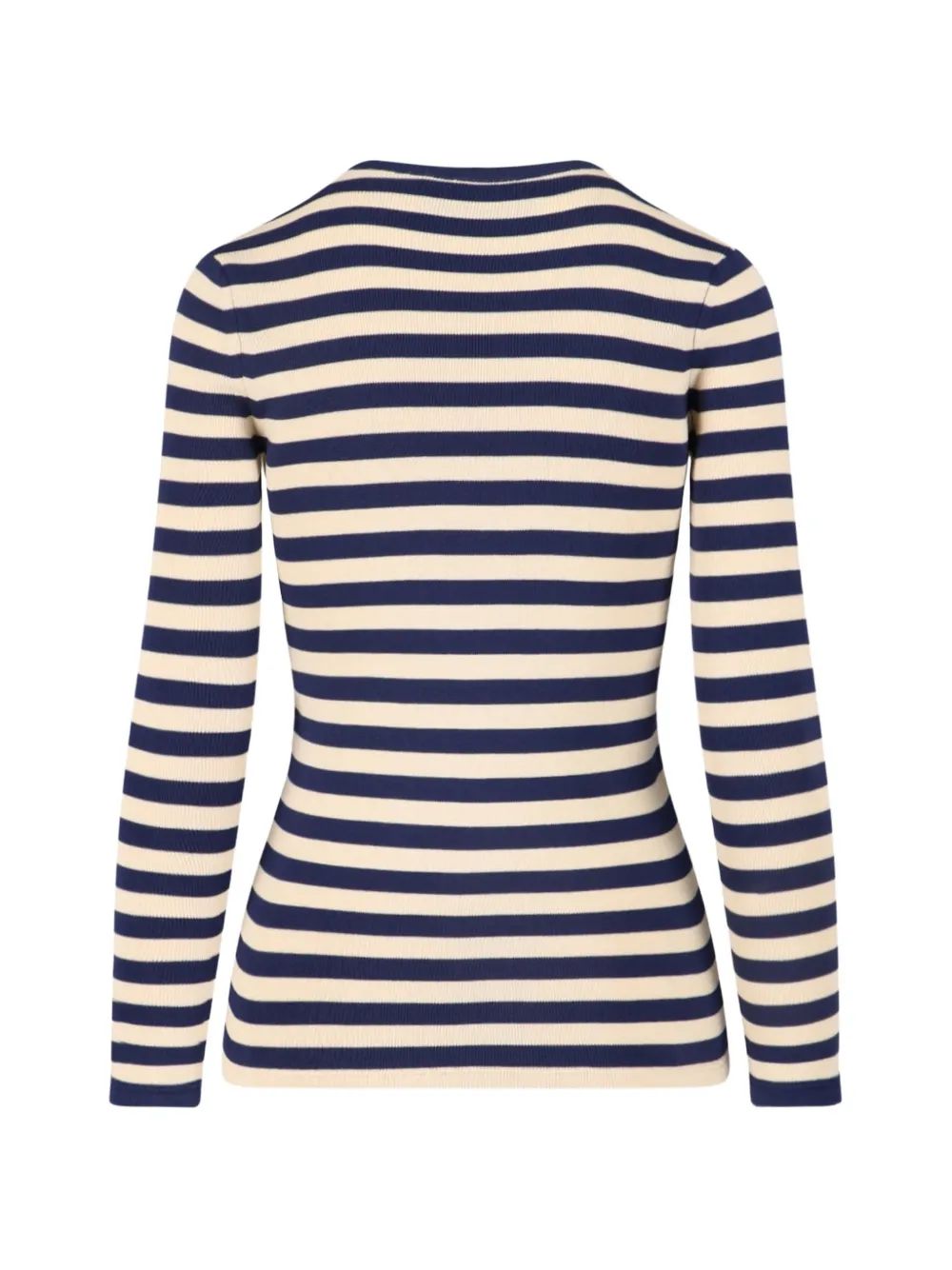 Valentino Garavani Cotton Striped Top in Blue, view 2