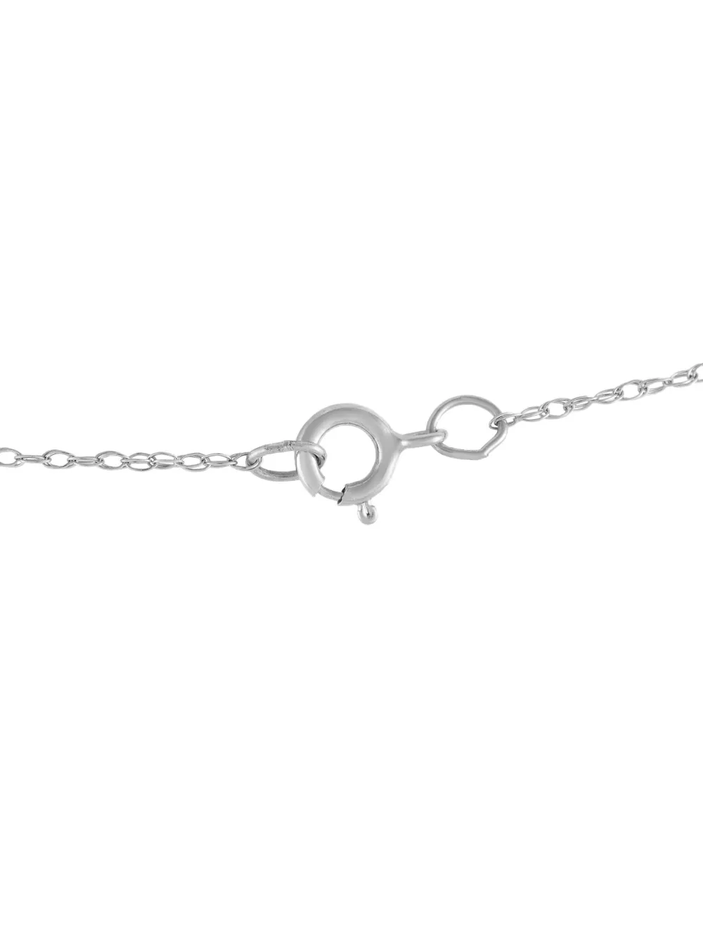 LB Exclusive 14kt white gold diamond and peridot necklace | Image 2