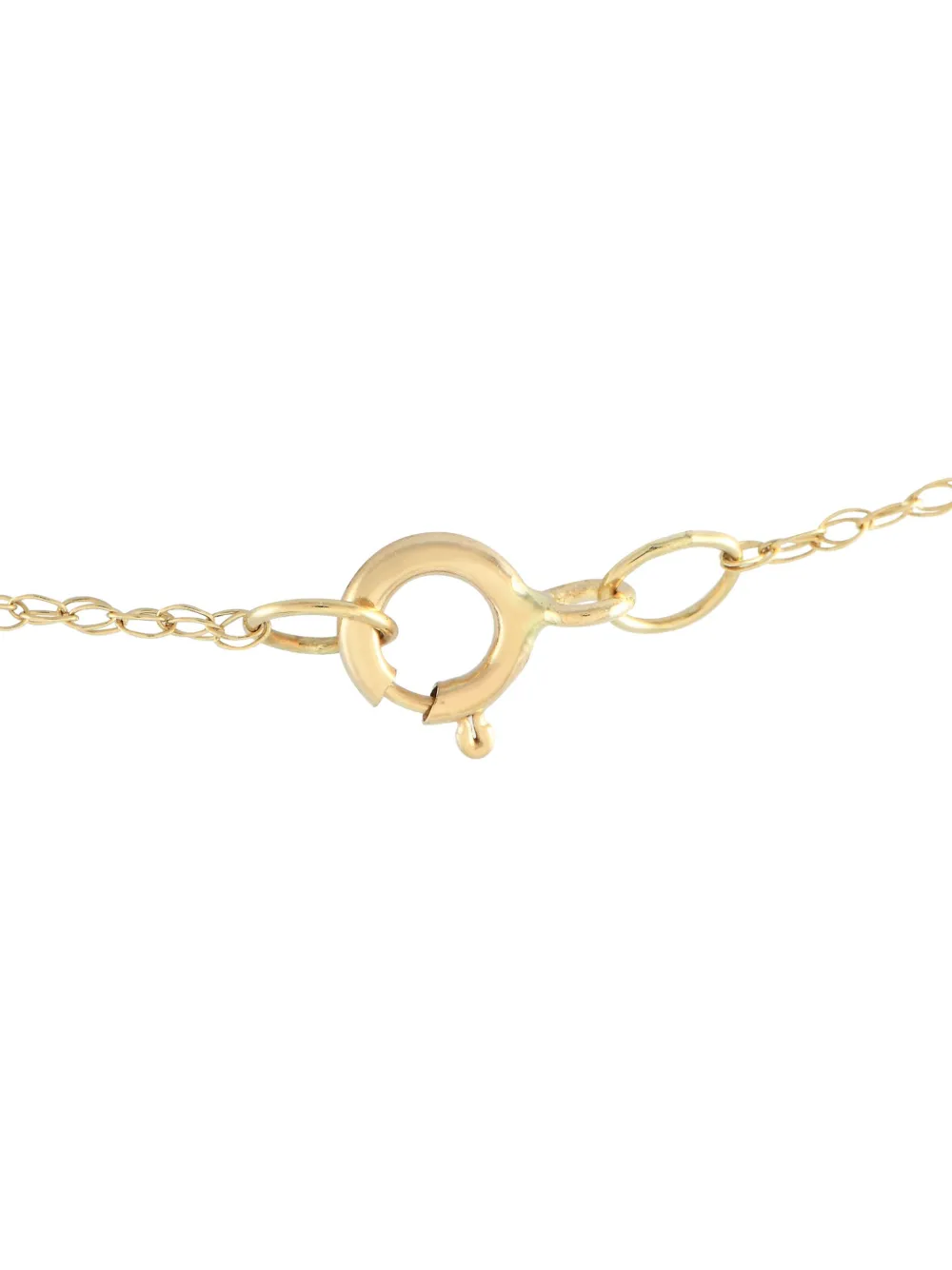 LB Exclusive 14kt geelgouden halsketting met diamant en peridot | Image 2