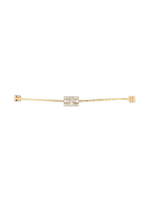 Bracelet Station en 14ct serti de diamant - LB Exclusive - Modalova