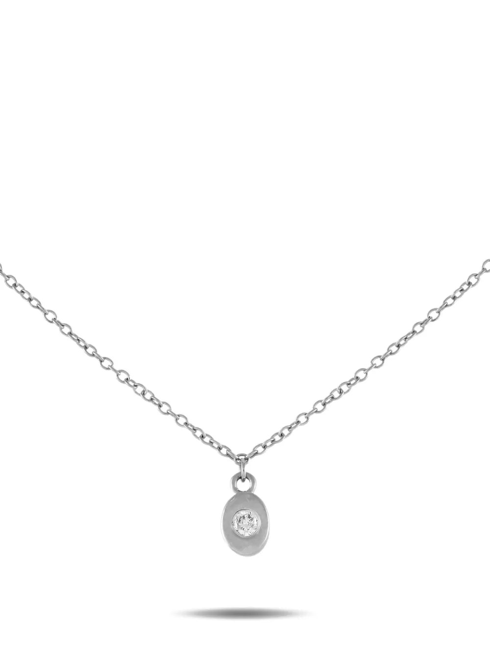 LB Exclusive 14K white gold diamond necklace - Argento