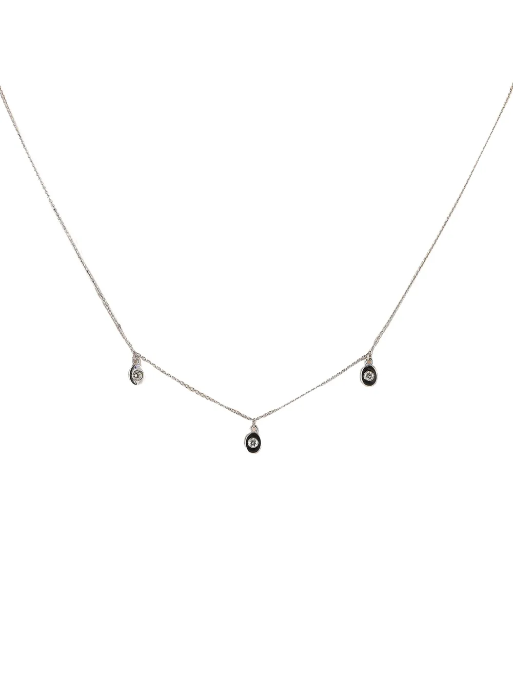 LB Exclusive 14K white gold diamond necklace | Image 2