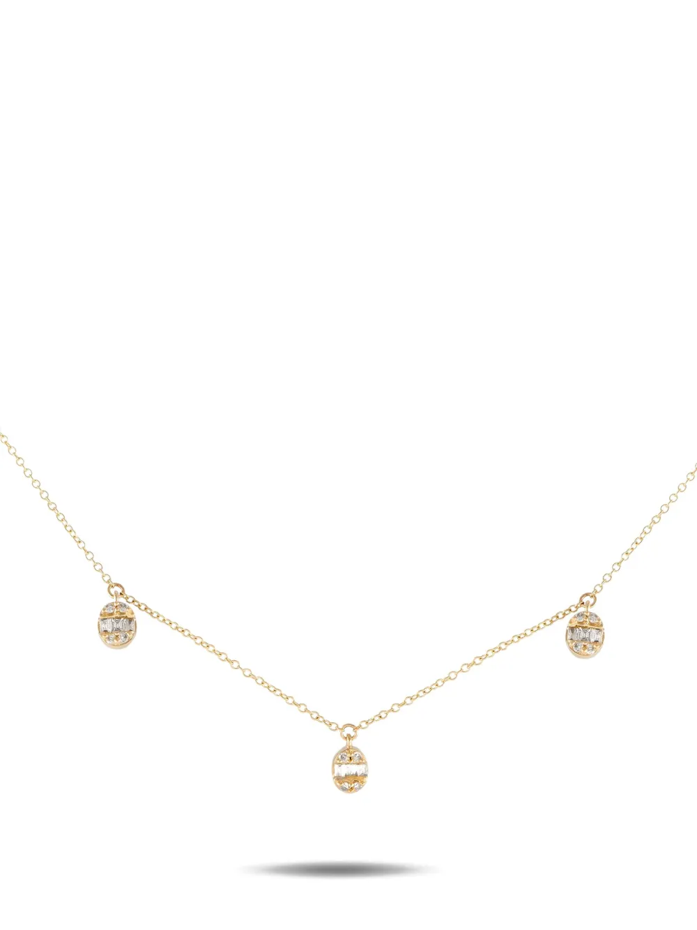 LB Exclusive 14K yellow gold diamond necklace | Yellow | Image 1