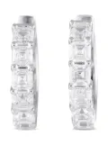 LB Exclusive 18kt white gold diamond hoop earrings - Silver