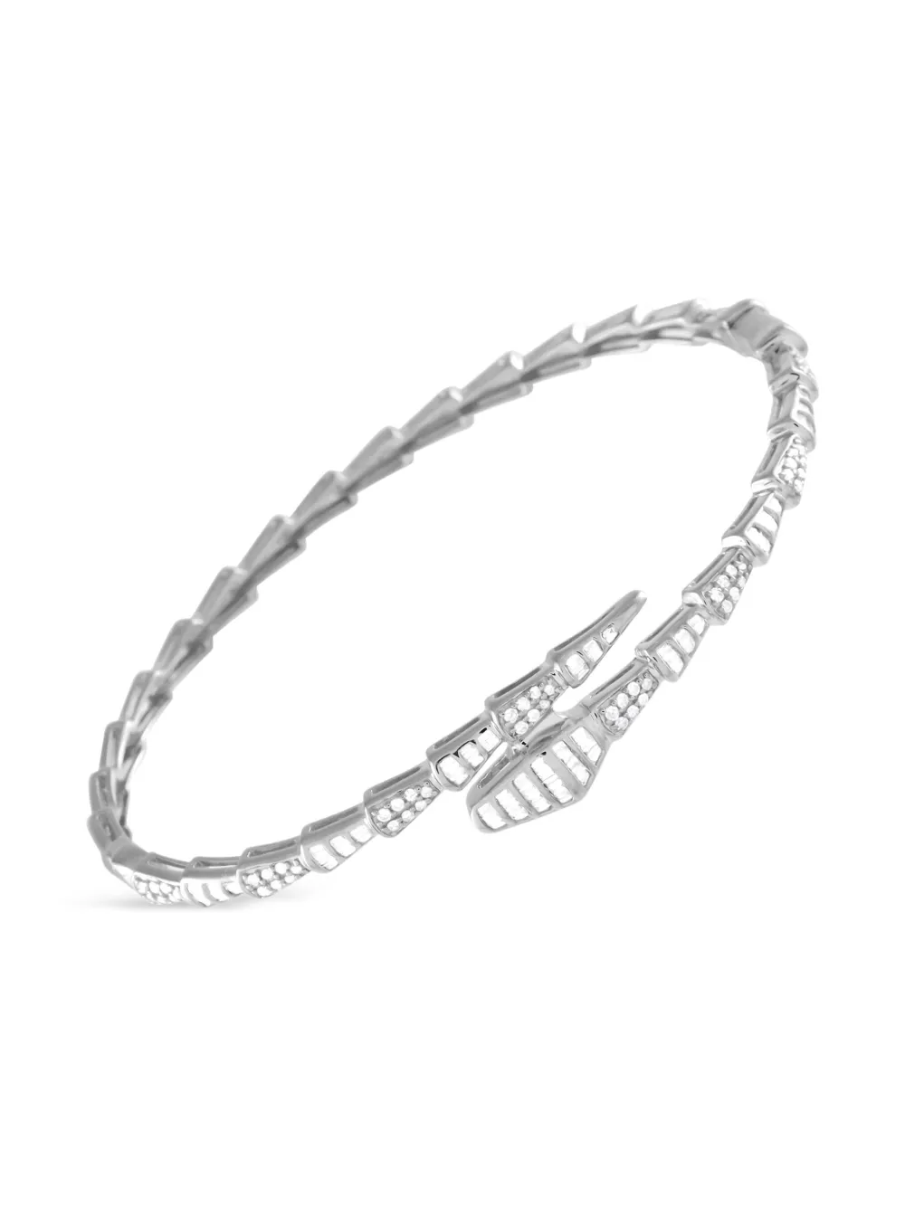 14K white gold diamond bracelet