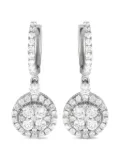 LB Exclusive 18K white gold diamond drop earrings - Silver