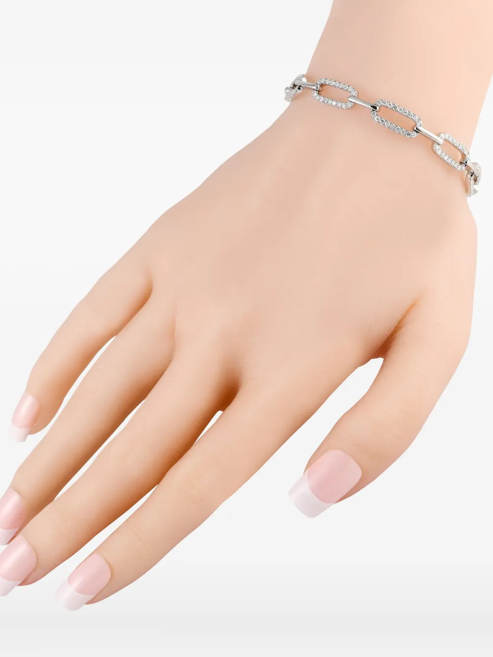 18K white gold diamond bracelet