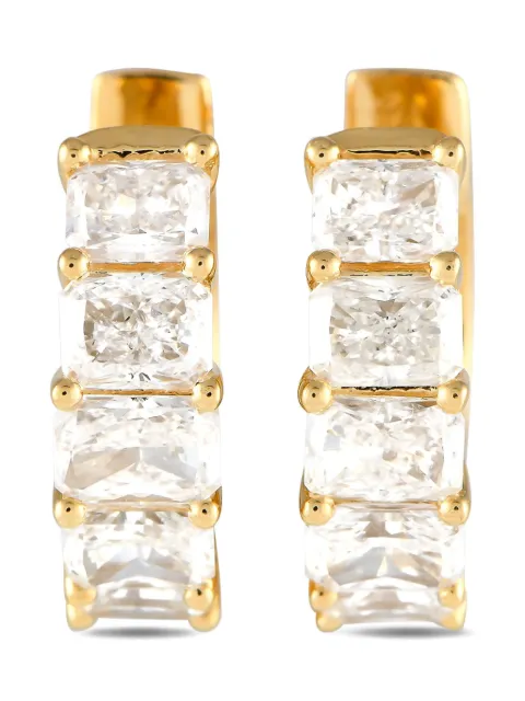 LB Exclusive arracadas en oro amarillo de 18kt con diamante