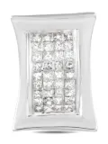 LB Exclusive 14K white gold diamond pendant - Silver