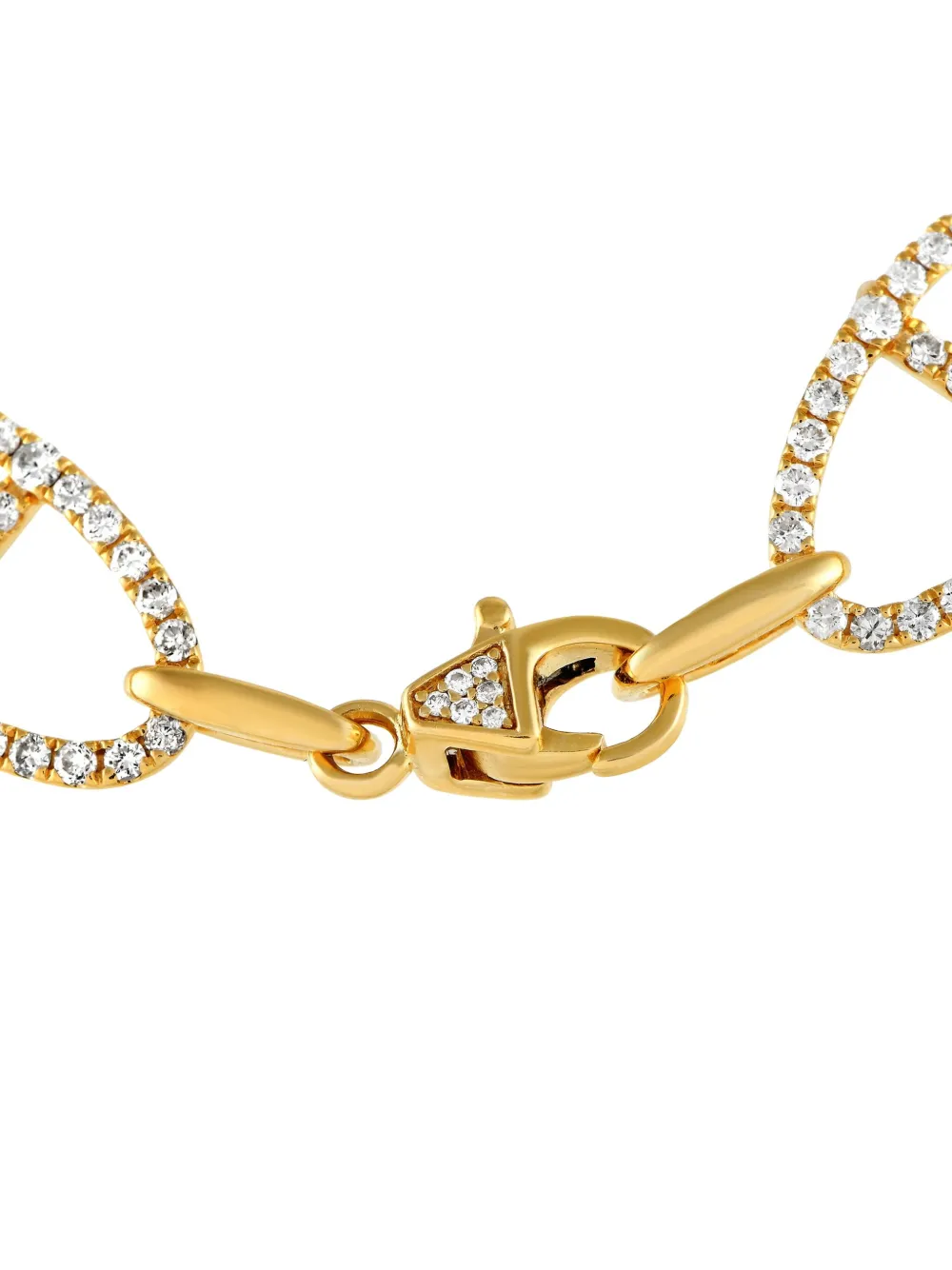 18K yellow gold diamond bracelet