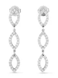 LB Exclusive 18kt white gold diamond drop earrings - Silver