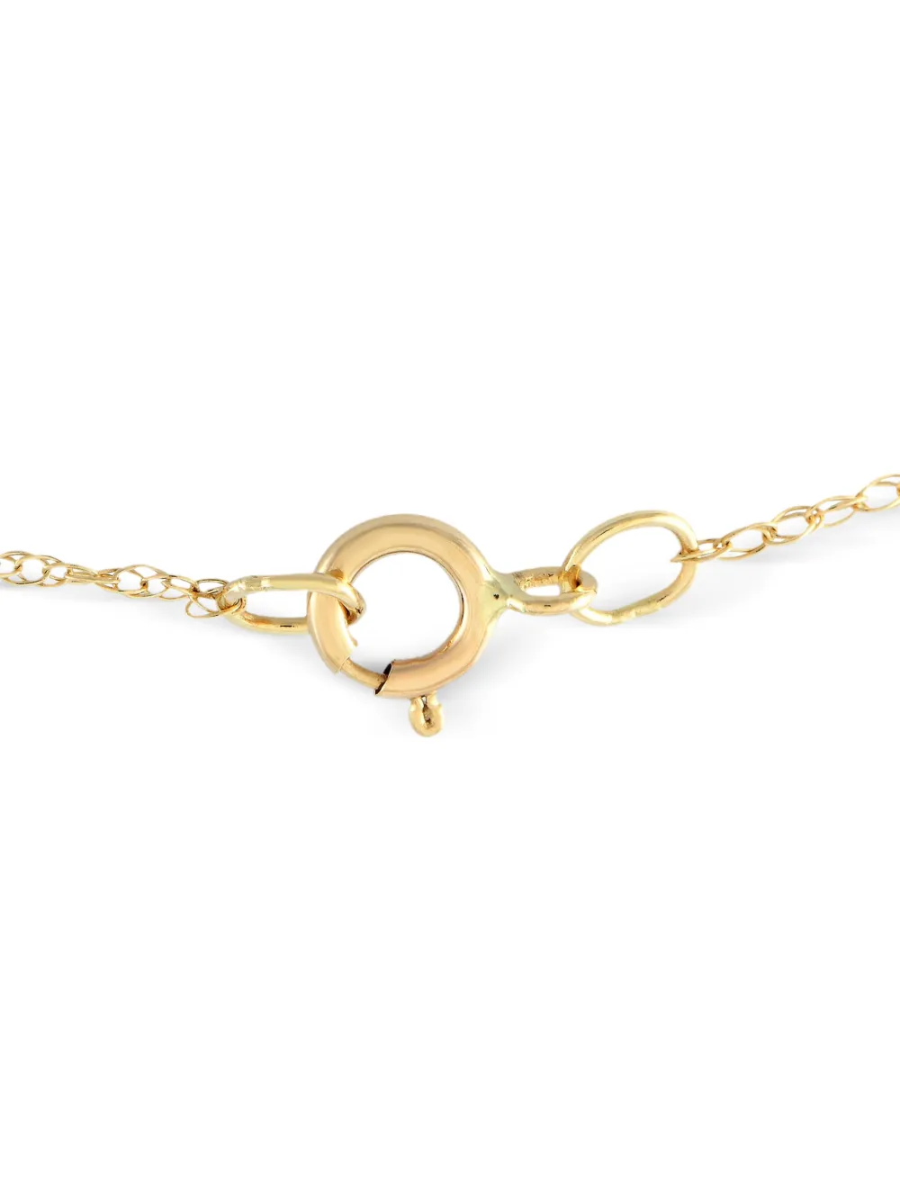 LB Exclusive 14kt yellow gold diamond and sapphire pendant necklace | Image 2