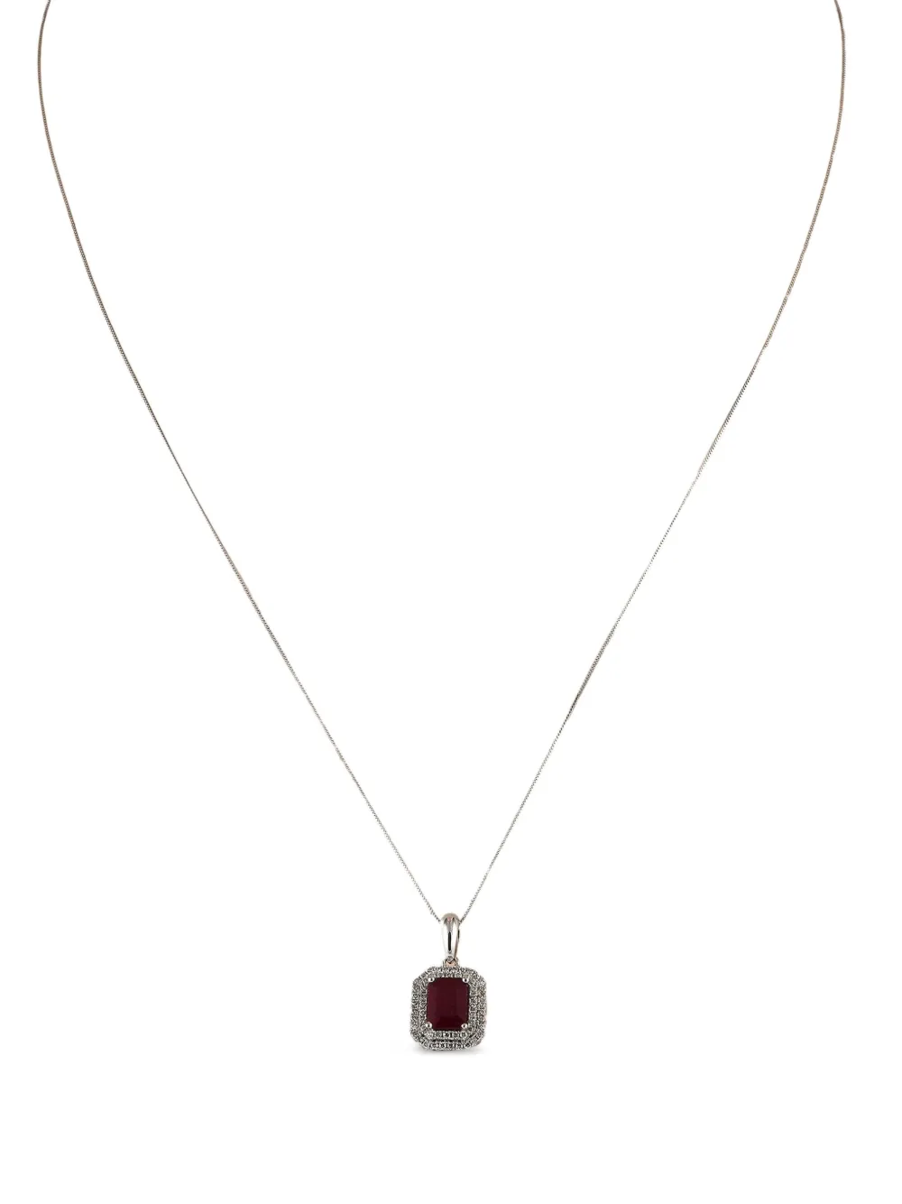 LB Exclusive 14kt white gold ruby necklace | Pre-Owned | Image 2