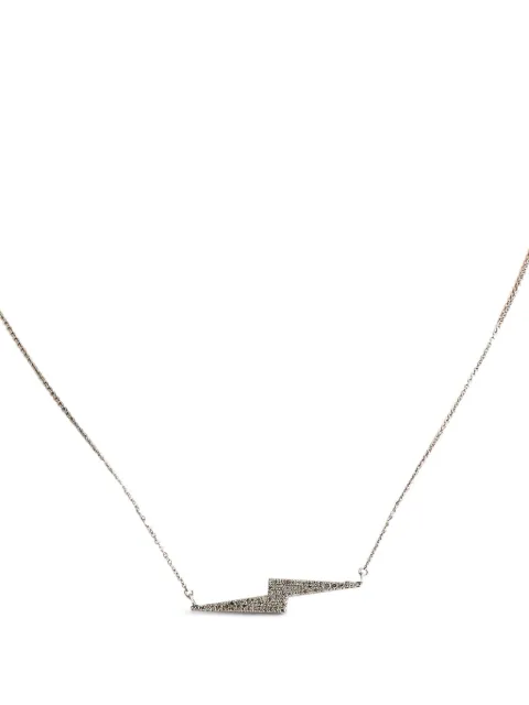 LB Exclusive 14K white gold Lightning Bolt diamond necklace