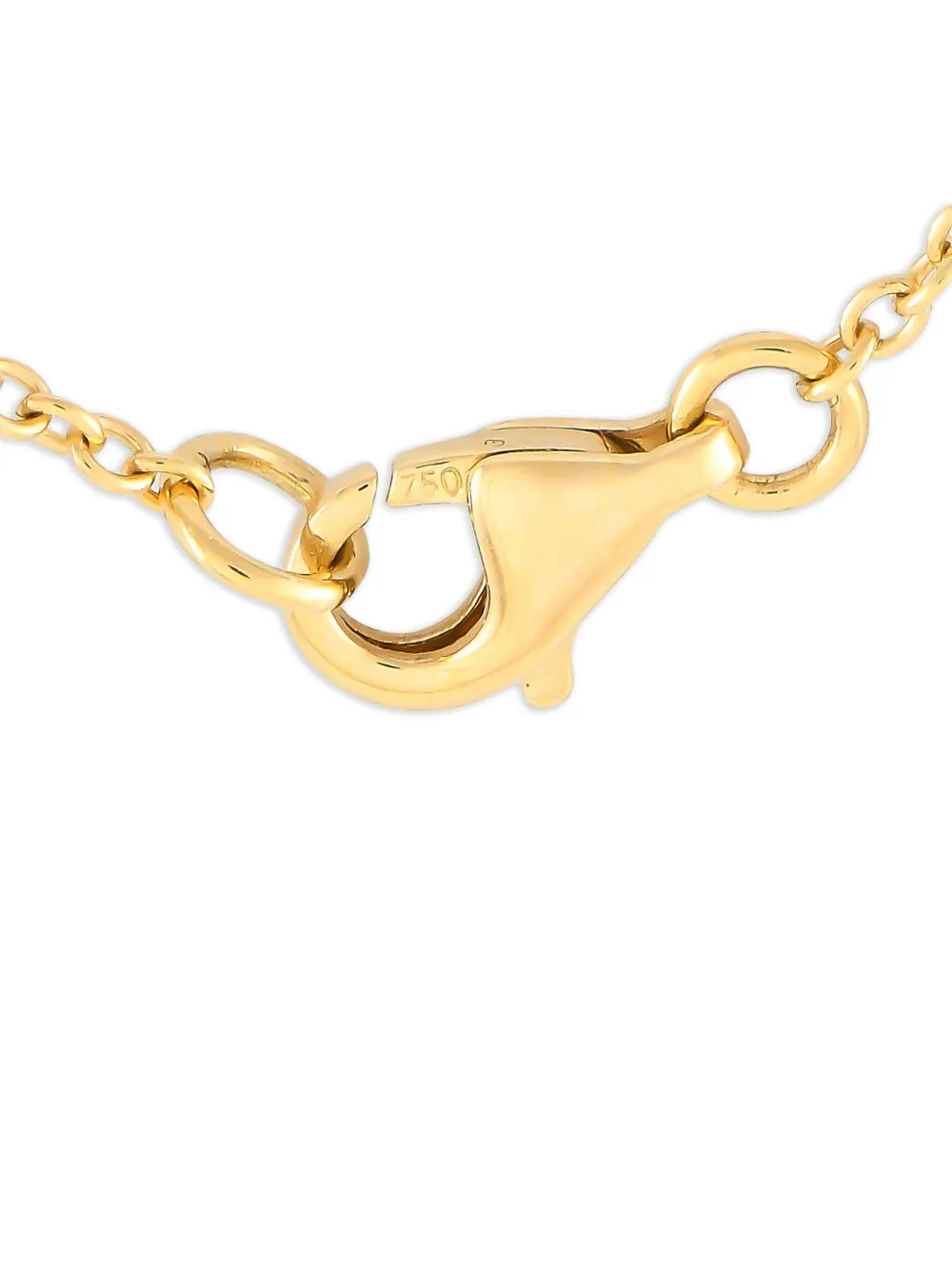 LB Exclusive 18K yellow gold Butterfly diamond necklace | Image 2