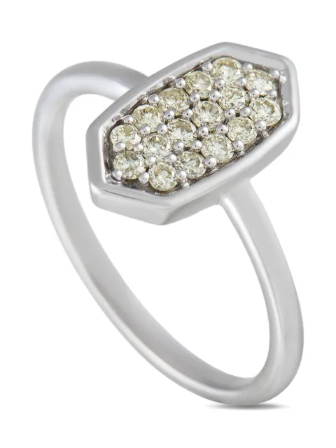 LB Exclusive 14K white gold diamond ring 