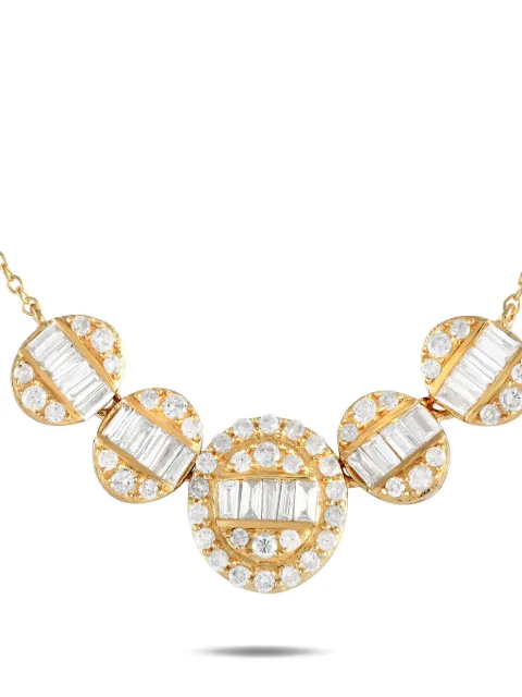 LB Exclusive 14K yellow gold diamond necklace 