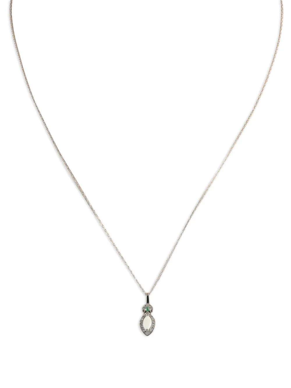 LB Exclusive 14kt white gold Opal necklace | Image 2