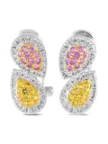 LB Exclusive 14K white gold sapphire earrings - Silver