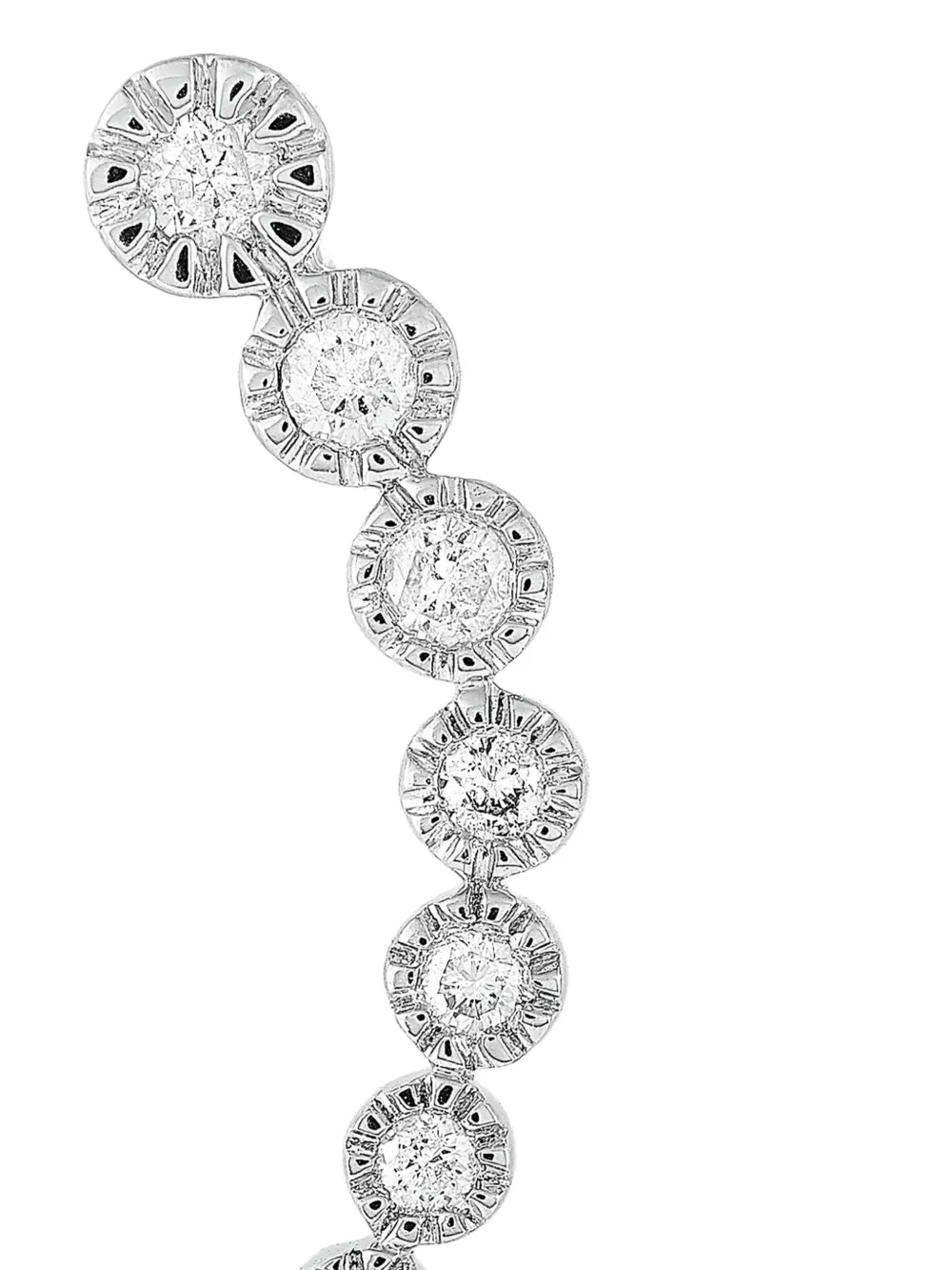 LB Exclusive 14kt white gold Climber diamond earrings | Image 2