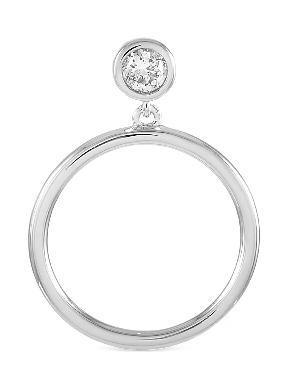 14K white gold diamond earrings