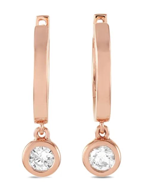 LB Exclusive 14K rose gold diamond earrings 