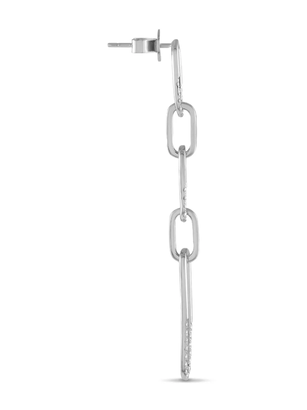 LB Exclusive 14K white gold diamond dangle earrings | Pre-Owned | Image 2