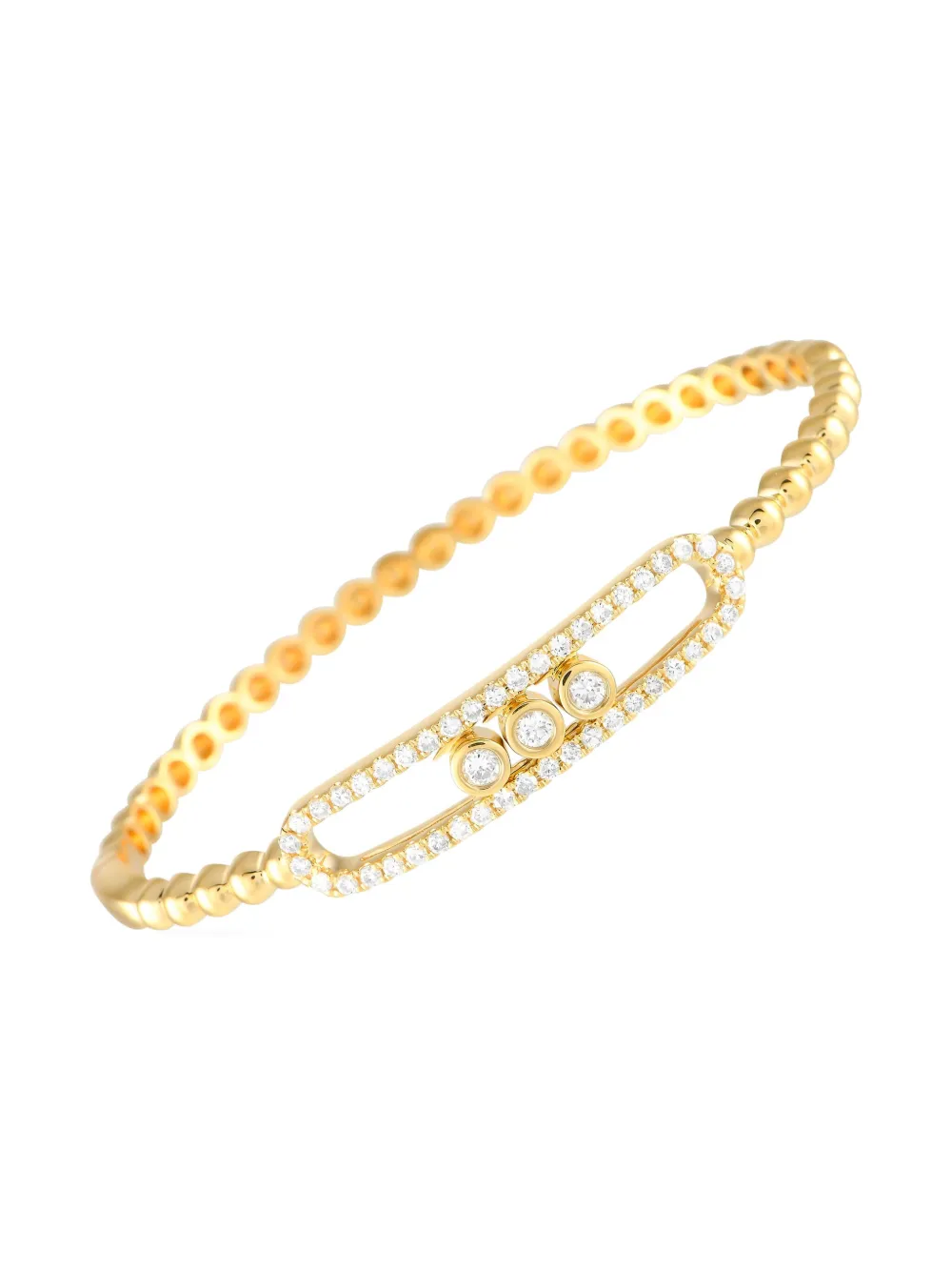 LB Exclusive Eighteen Karat Gold Beaded Diamond Bracelet - ゴールドトーン LB Exclusive Eighteen Karat Gold Beaded Diamond Bracelet - ゴールドトーン